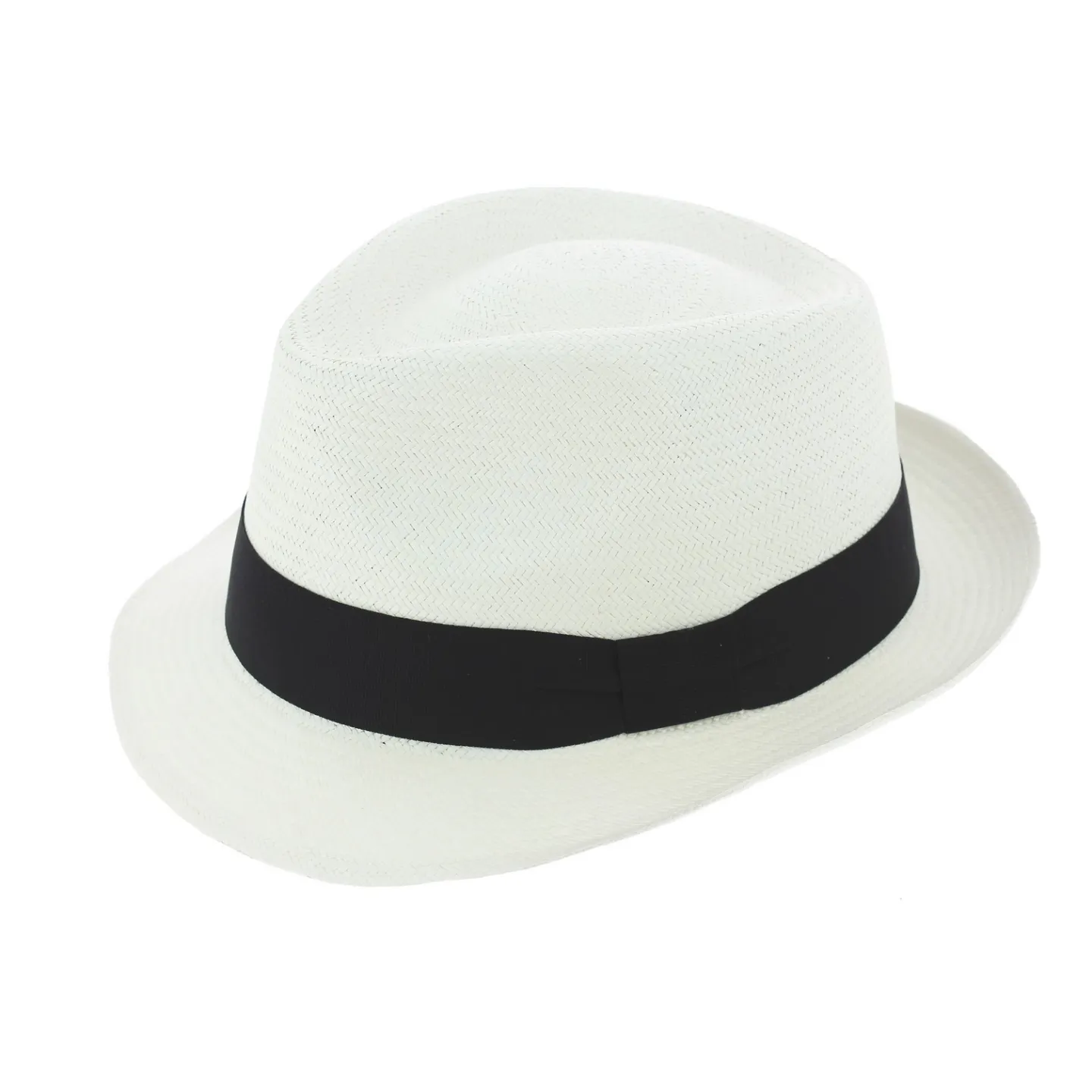 Chapeau Trilby Corsica Panama Blanchi - Traclet Reference : 7941 | Chapellerie Traclet