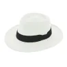 Chapeau Traveller Bords Plats Donato Panama Blanc - Traclet Reference : 7943 | Chapellerie Traclet