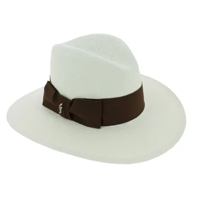 Chapeau Traveller Bayano Panama Blanc - Fléchet  Reference : 7955 | Chapellerie Traclet