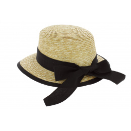 Casquette Visière Monet Paille Naturel - Fléchet