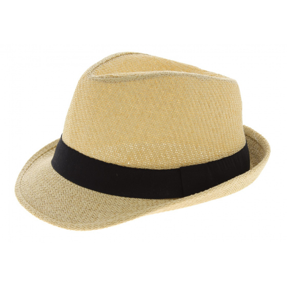 Groove Trilby Hat Natural Paper Straw - Traclet