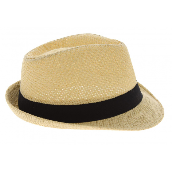 Chapeau Trilby Groove Paille Papier Naturel - Traclet