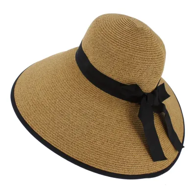 Chapeau Capeline Caicos Paille Papier Naturel - Traclet Reference : 7968 | Chapellerie Traclet