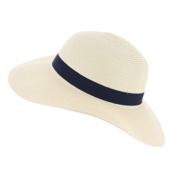 Natural Paper Rhodes Straw Floppy Hat - Traclet