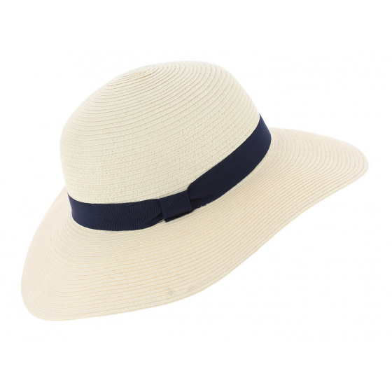 Chapeau Capeline Rhodes Paille Papier Naturel - Traclet