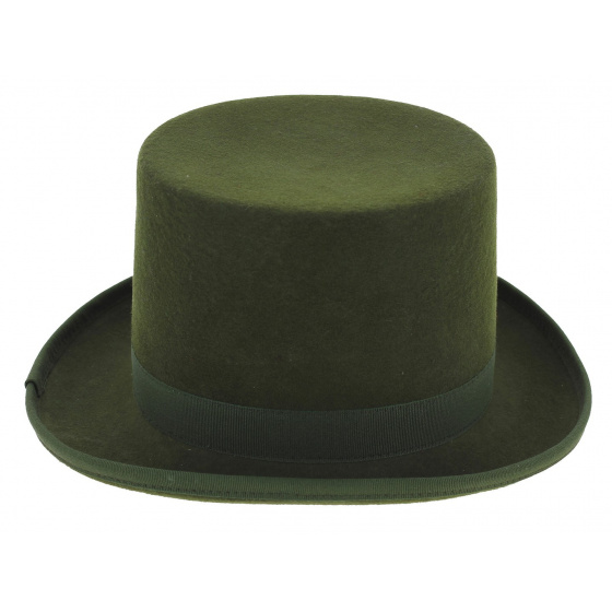 Wool Top Hat - Bottle Green