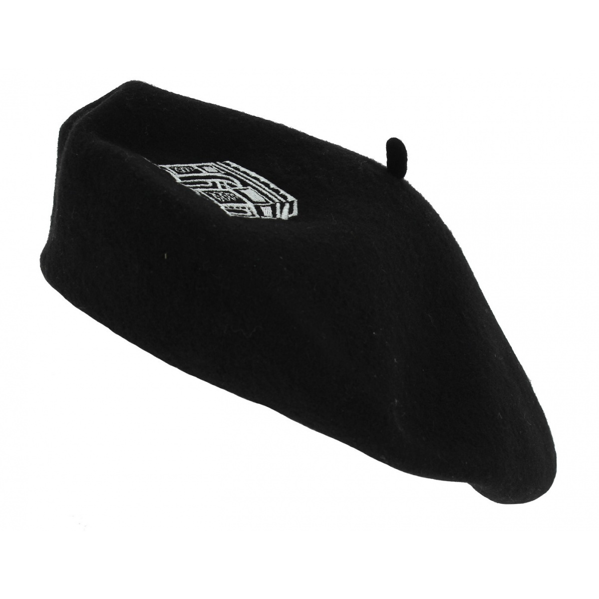 Arc de Triomphe wool beret - Black - Traclet Reference : 7990