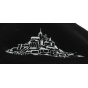 Black Wool Saint-Michel Embroidery Beret - Traclet