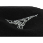 Eiffel Tower Wool Beret Black - Traclet