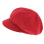 Newsboy Cap Nelya Linen Red - Mtm