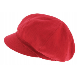 Gavroche Nelya Linen Cap Red - Mtm