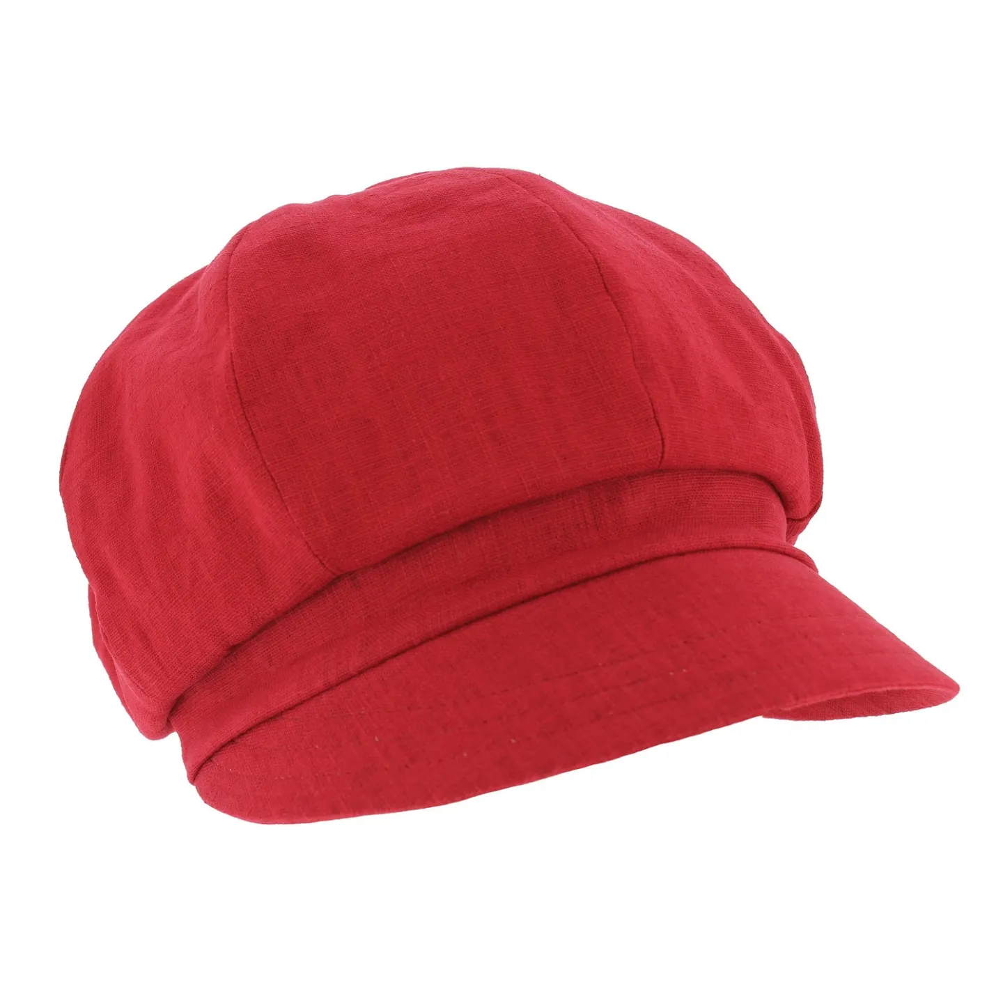 Casquette Gavroche Nelya Lin Rouge - Mtm Reference : 7999 | Chapellerie Traclet