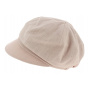 Nelya Newsboy Cap Powder Pink Linen - Mtm