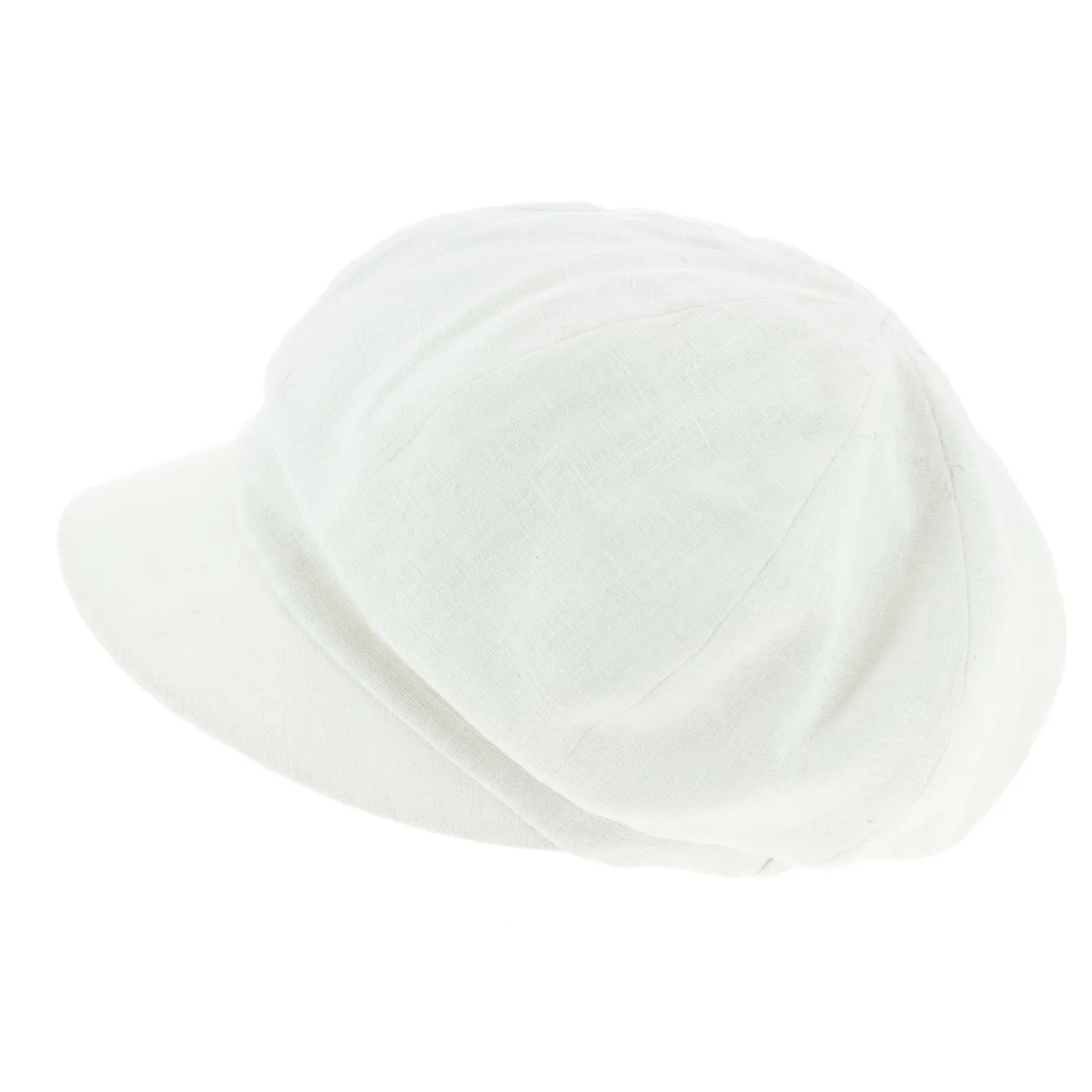 Casquette Gavroche Nelya Lin Blanc - Mtm Reference : 8001 | Chapellerie Traclet