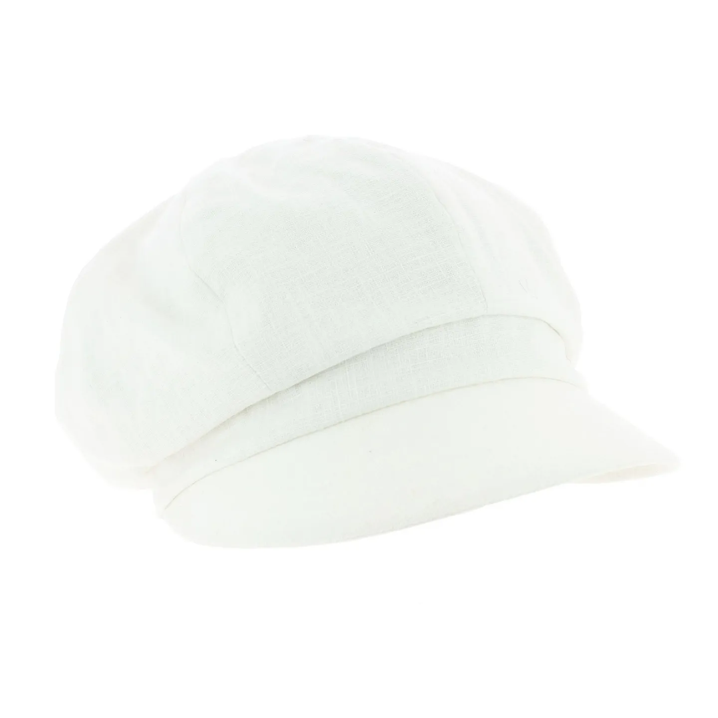 Casquette Gavroche Nelya Lin Blanc - Mtm Reference : 8001 | Chapellerie Traclet