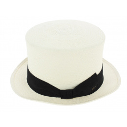 Chapeau Haut de Forme Panama Blanc - Fléchet