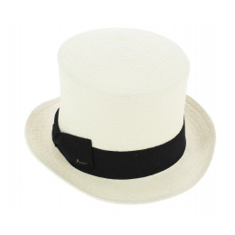 Chapeau Haut de Forme Almirante Panama Blanc - Fléchet