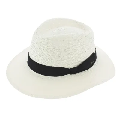 Chapeau Traveller Barahona Toyo Blanc Fléchet Reference : 8006 | Chapellerie Traclet