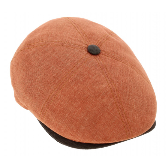 Orange Linen Brooklin Pumpkin Cap - Fléchet