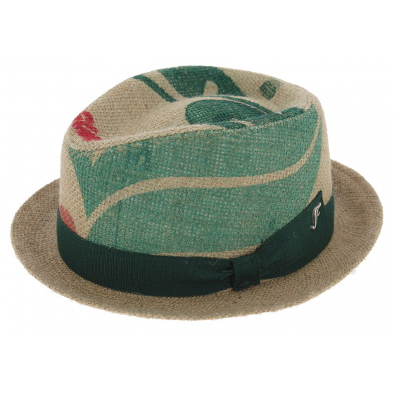 Las Perlas Player Hat Beige Jute Fabric - Fléchet Las Perlas Player Hat Beige Jute Fabric - Fléchet