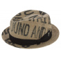 Las Perlas Player Hat Beige Jute Fabric - Fléchet