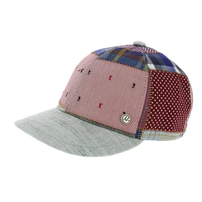 Casquette Baseball San Marin Patchwork Lin - Traclet Reference : 8030 | Chapellerie Traclet