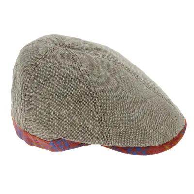 Gatsby Varadero Beige Linen Flat Cap - Traclet Reference: 8029 | Traclet Hat Shop