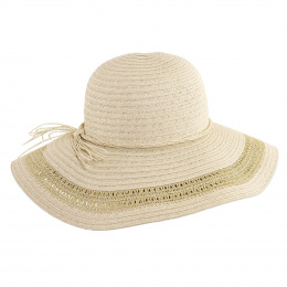 Lea Linen Summer Wide-Brimmed Hat