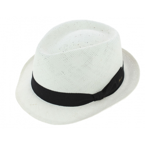 Trilby Navagio White Paper Straw Hat - Flechet