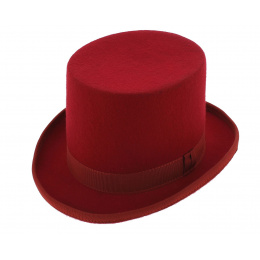 Chapeau haut de forme - Rouge Hermès