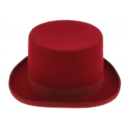 Chapeau haut de forme - Rouge Hermès