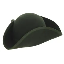 Green Wool Felt Aristocrat Tricorn Hat - Traclet Reference: 8036 | Traclet Hatmakers