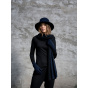 Shapeable Golden Fleece Hat Black Wool Felt - Traclet