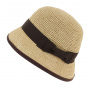 Cloche Hat AYLA Panama Natural - Crambes