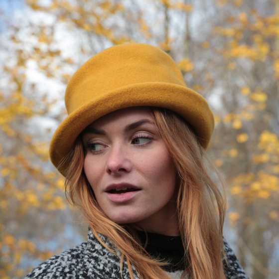 Chapeau Clochard Feutre Laine Noir