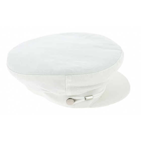 Summer Sailor Cap Camaret White Cotton - Mtm