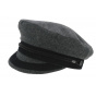 Camaret Sailor Cap Charcoal Wool - Traclet
