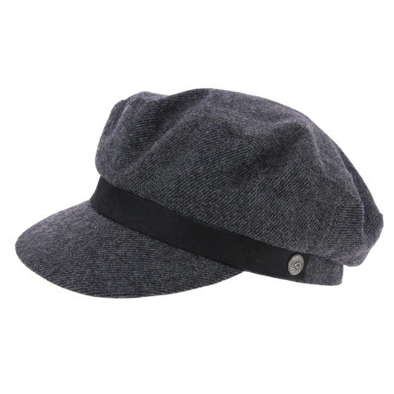 Kurt Wool Sailor Cap Anthracite - Brixton