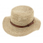 Traveller Hat / Bogota Boater Foldable Natural Raffia - Traclet
