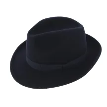 Chapeau Fédora Feutre Laine Marine - Traclet