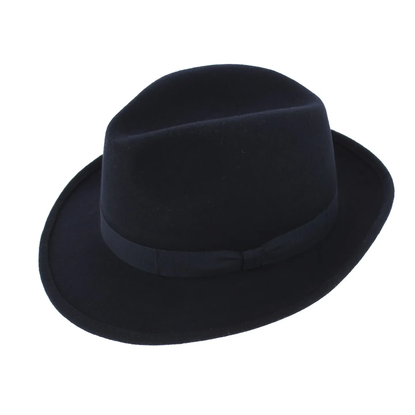 Navy Wool Felt Fedora Hat - Traclet Reference: 8122 | Traclet Hat Shop