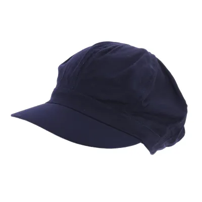 Navy Blue Cotton Newsboy Cap - Traclet Reference: 8124 | Traclet Hat Shop