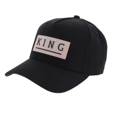 Black Cotton Manor Baseball Cap - King Apparel Reference: 8129 | Traclet Hat Shop