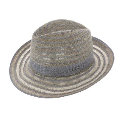 Chapeau Fedora Atlantic Treccia Gris - Tesi Reference : 8142 | Chapellerie Traclet