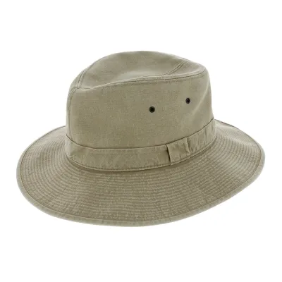 Chapeau Safari Mongo Coton Beige - Crambes Reference : 8149 | Chapellerie Traclet