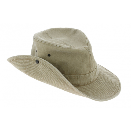 Mongo Cotton Safari Hat Beige - Crambes