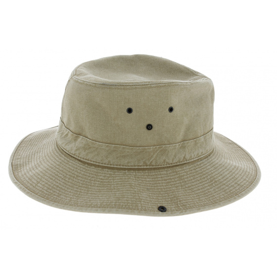 Mongo Cotton Safari Hat Beige - Crambes