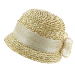 Chapeau cloche paille Maithe Naturel