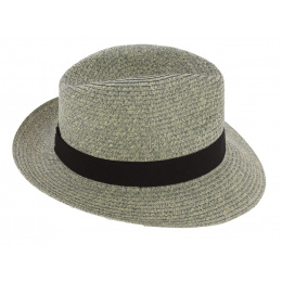 Seppia Paper Straw Fedora Hat Les chaumes en haut - Flechet