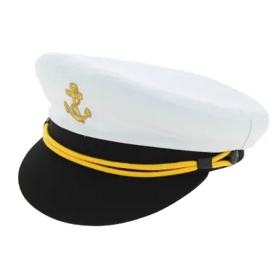 NewPort White Cotton Sailor Cap - Traclet Reference: 8162 | Traclet Hat Shop